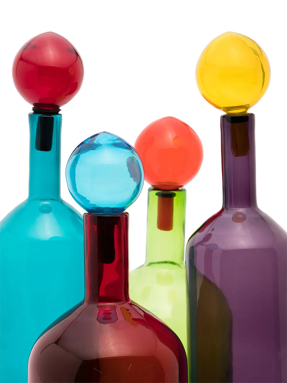 POLSPOTTEN Decorative Glass Bottles (set of 4)