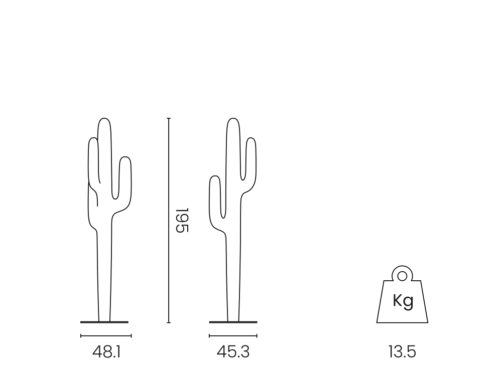 QEEBOO Saguaro Cactus Coat Roack