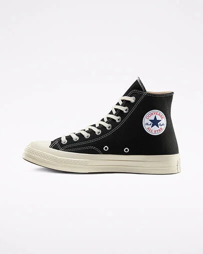 Comme des Garcons PLAY X Converse Half Peeping Heart Chuck Taylor 70 Trainers