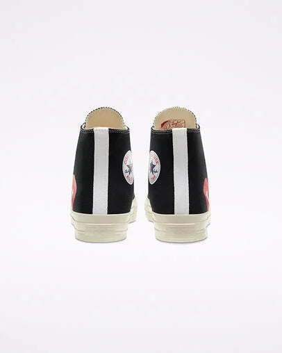Comme des Garcons PLAY X Converse Half Peeping Heart Chuck Taylor 70 Trainers
