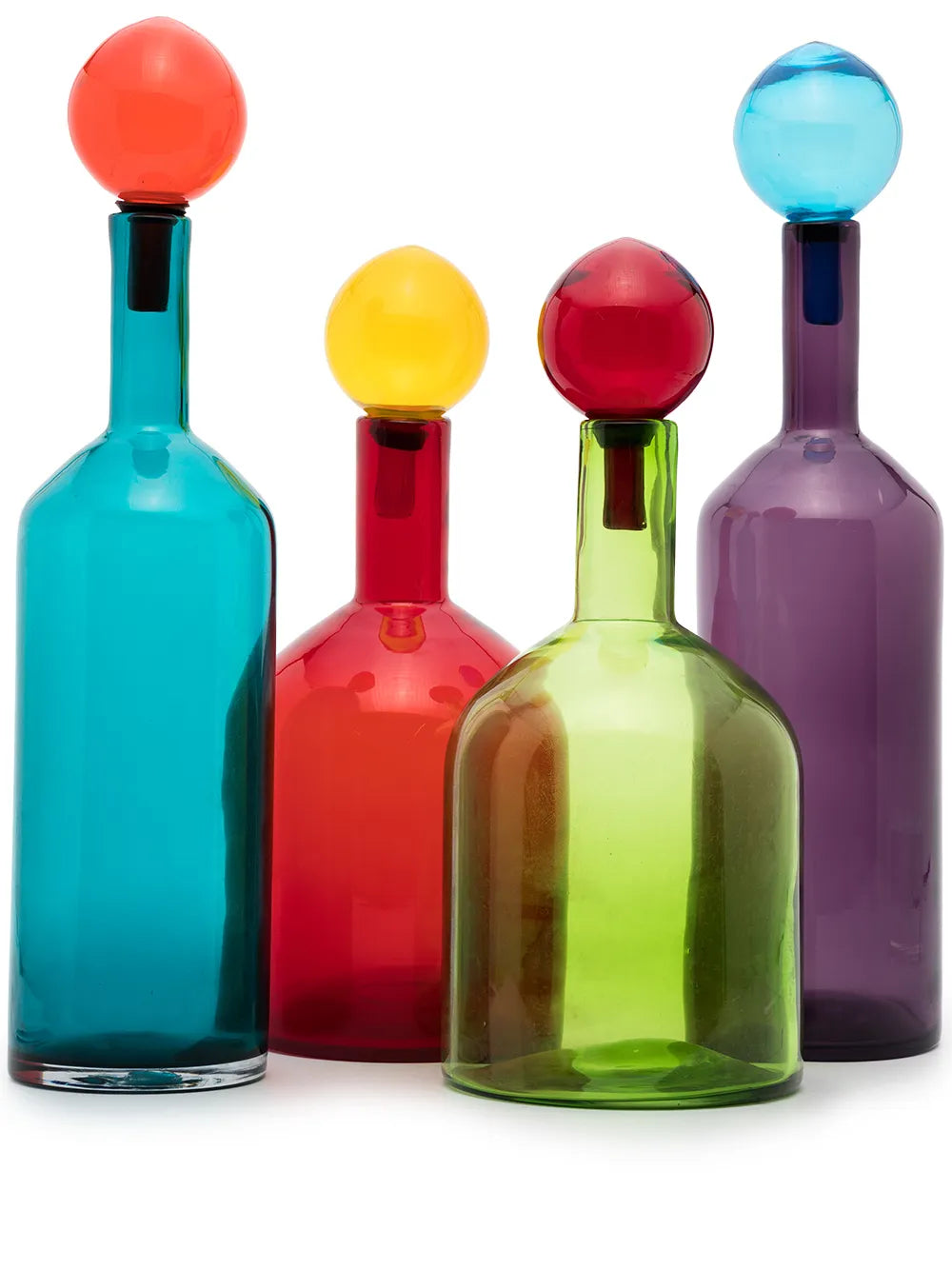 POLSPOTTEN Decorative Glass Bottles (set of 4)