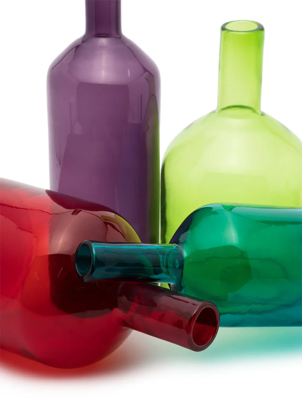 POLSPOTTEN Decorative Glass Bottles (set of 4)