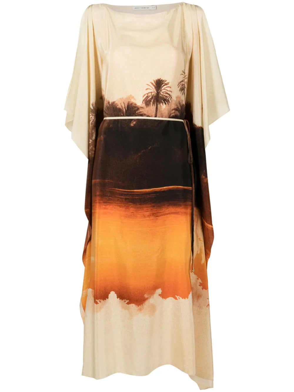 LENNY NIEMAYER Landscape-print silk kaftan