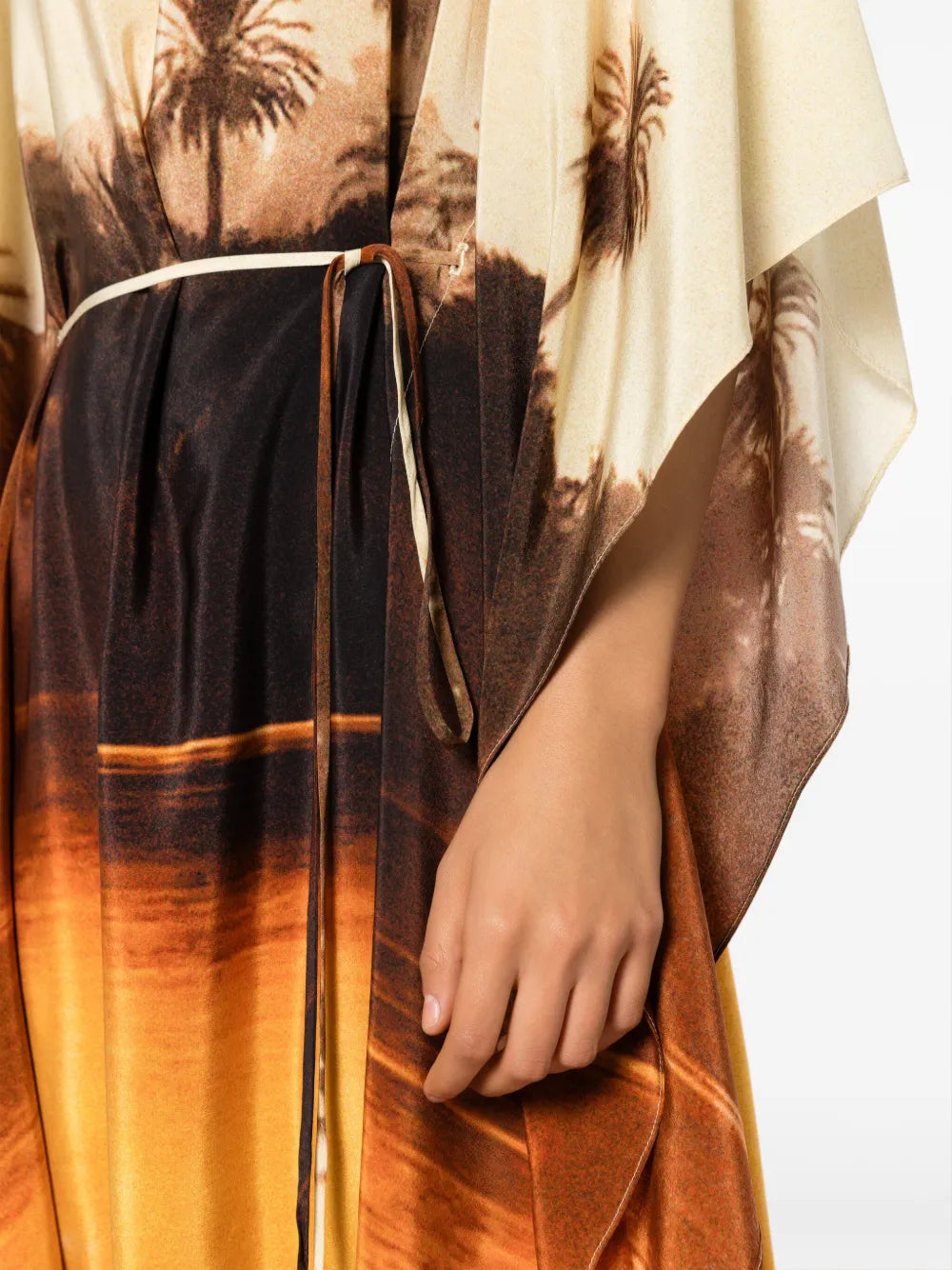 LENNY NIEMAYER Landscape-print silk kaftan