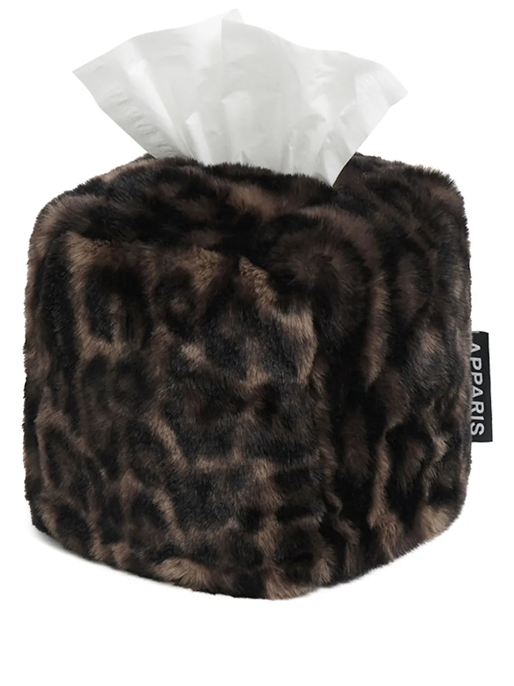 APPARIS Leopard Fur Tissue Box Cover