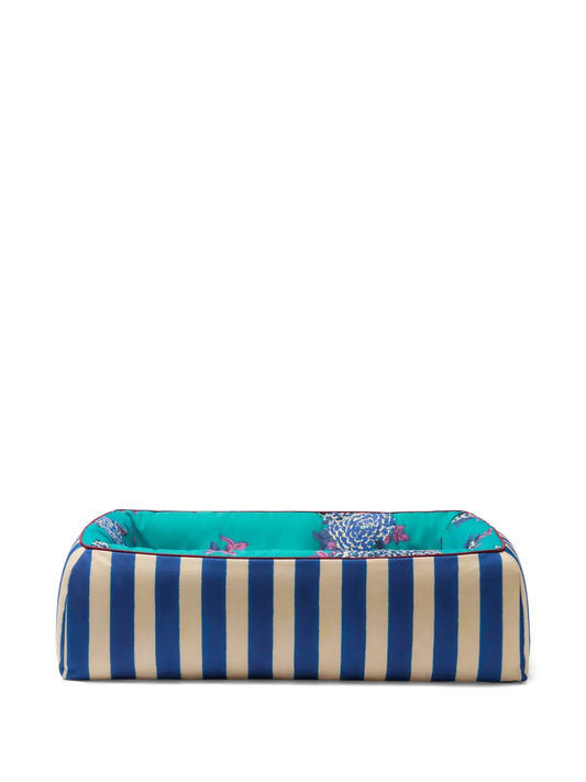 LISA CORTI x MyStyleBAgs Striped Floral Pet Bed