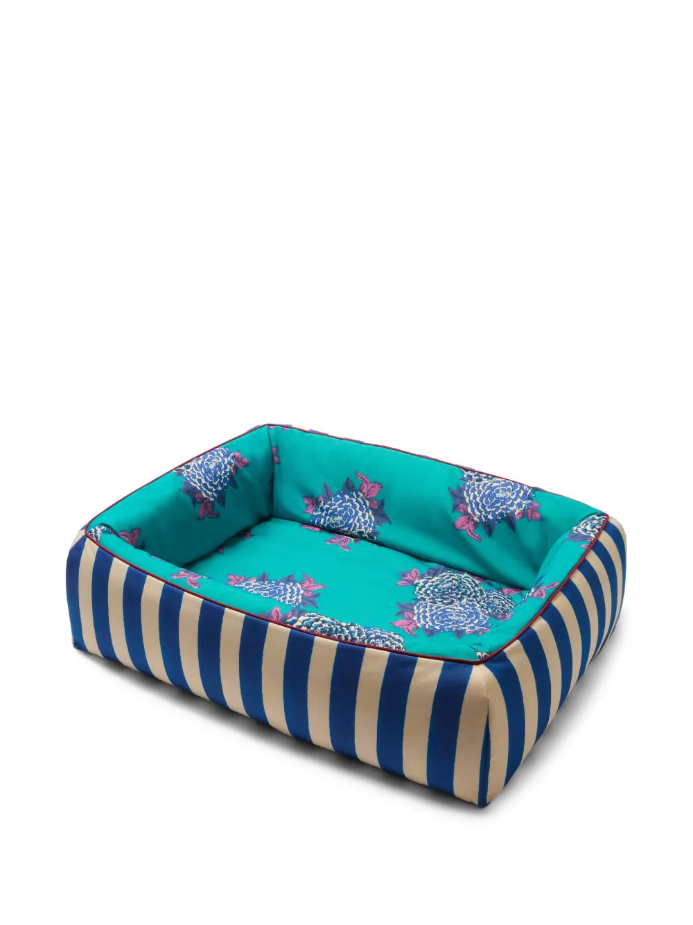 LISA CORTI x MyStyleBAgs Striped Floral Pet Bed