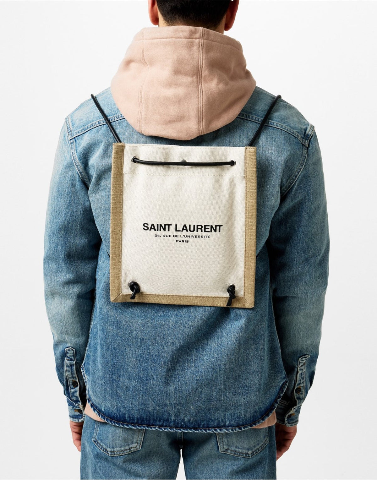 SAINT LAURENT Universite Logo Flat Crossbody Bag
