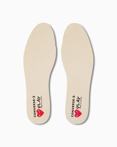 Comme des Garcons PLAY X Converse Half Peeping Heart Chuck Taylor 70 Trainers