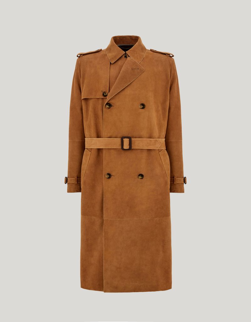 CANALI Lambskin Caramel Trenchcoat