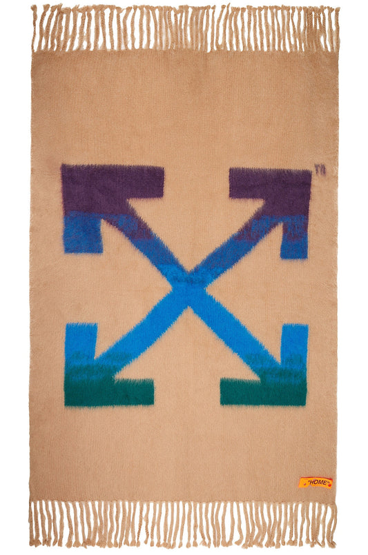 OFF-WHITE Large Mohair Blend Blanket