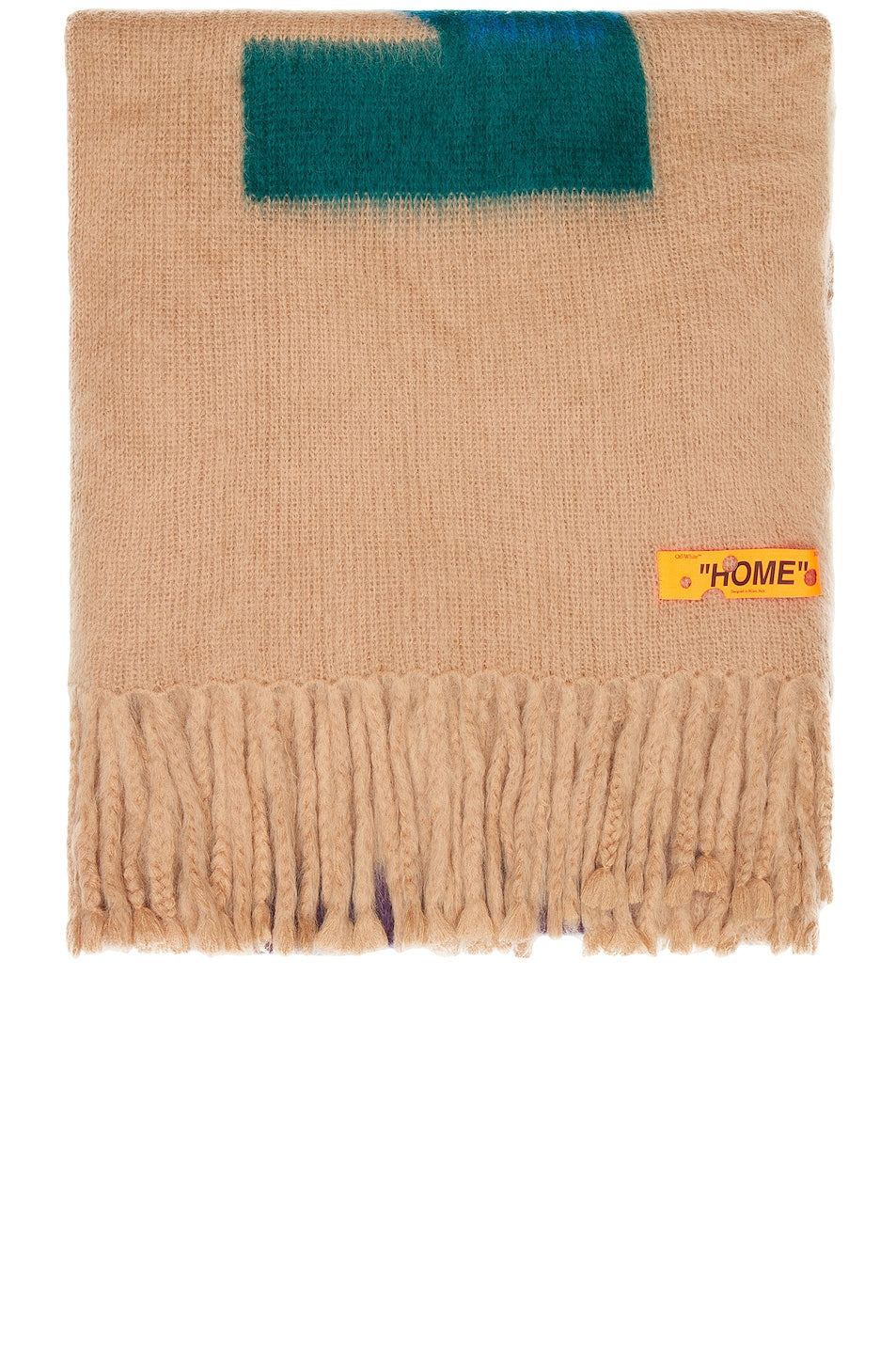 OFF-WHITE Large Mohair Blend Blanket