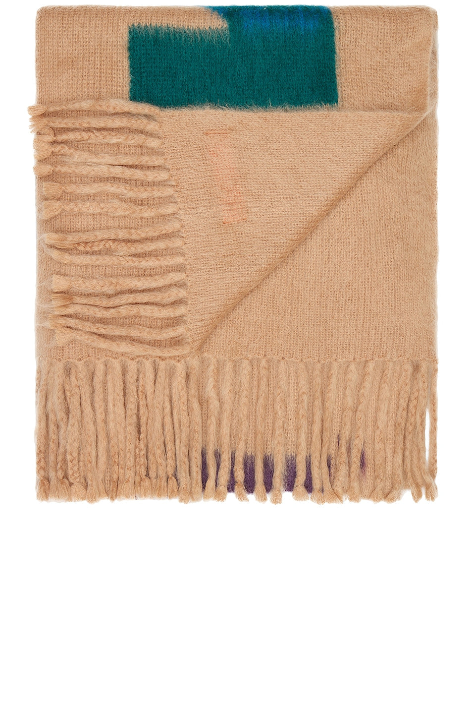 OFF-WHITE Large Mohair Blend Blanket
